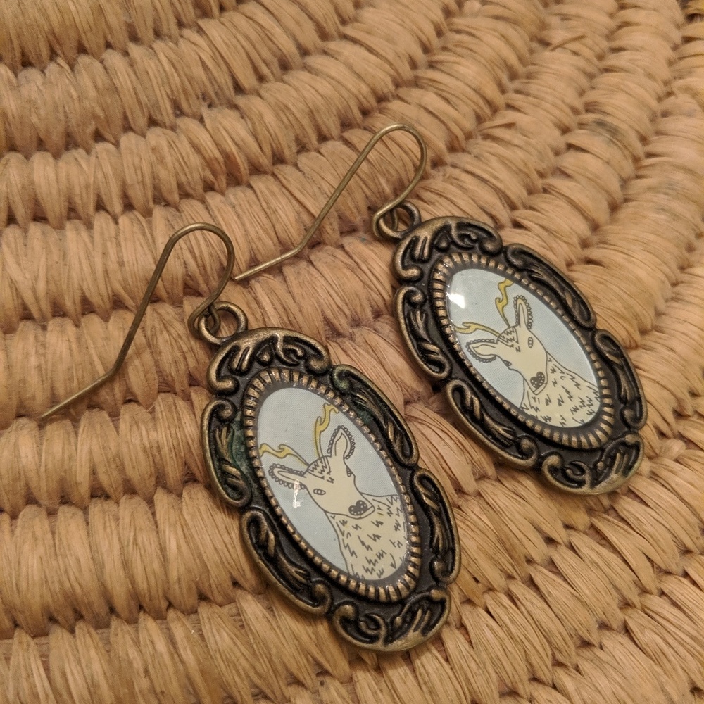 Deer earrings